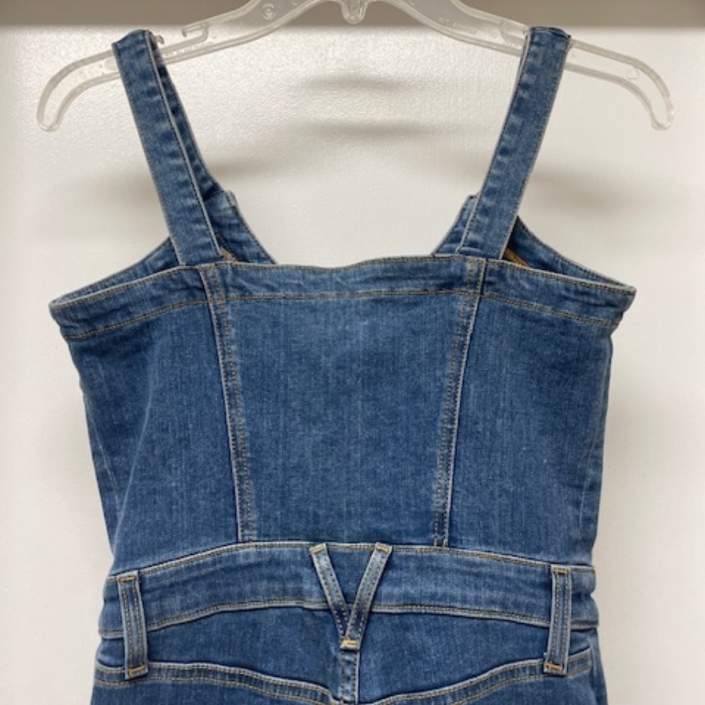 Veronica Beard Fayre Denim Jean Jumpsuit EUC - Picture 12 of 14